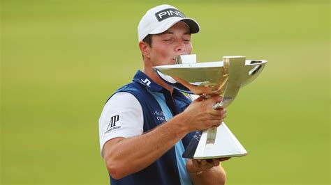 Tour Championship: Viktor Hovland wins PGA Tour finale and .